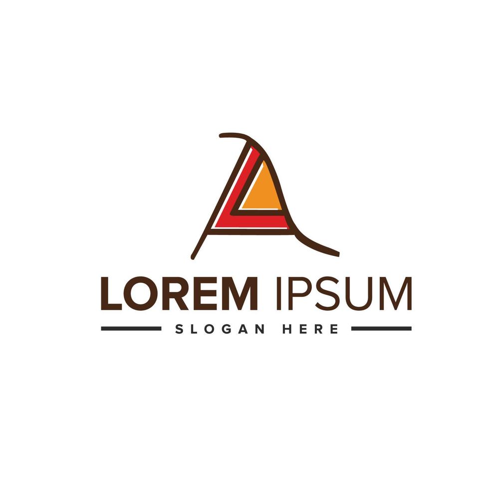 diseño de logotipo de letra mínima creativa 2. logotipo de empresa premium. vector libre