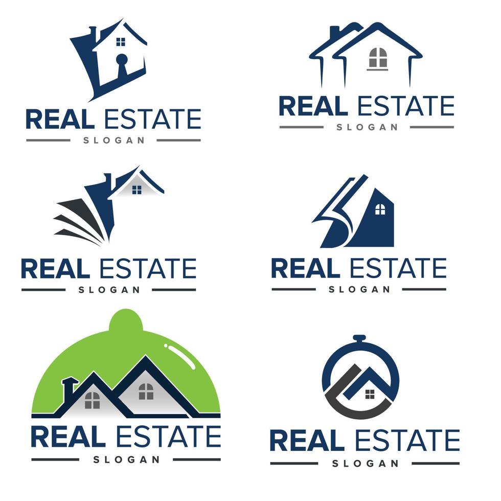 Real estate Building logo design inspiration. building logo design Free Vector