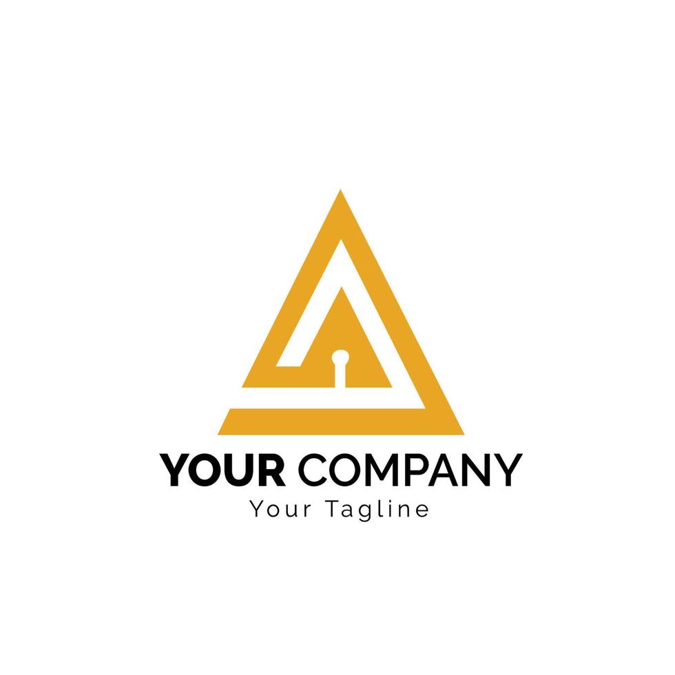 Creative Minimal Letter A logo design 2. Premium business logotype. Free Vector