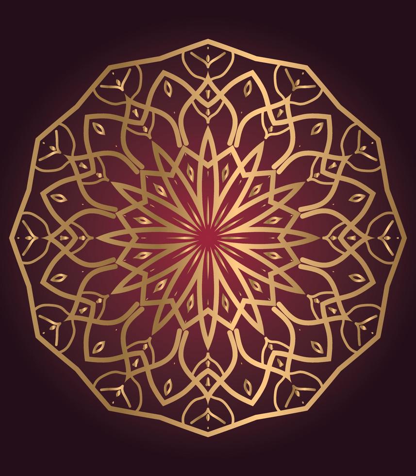 Set of mandala with floral ornament pattern,Vector mandala relaxation patterns unique design with nature style, Hand drawn pattern,Mandala template for page decoration cards, book, logos Free Vector