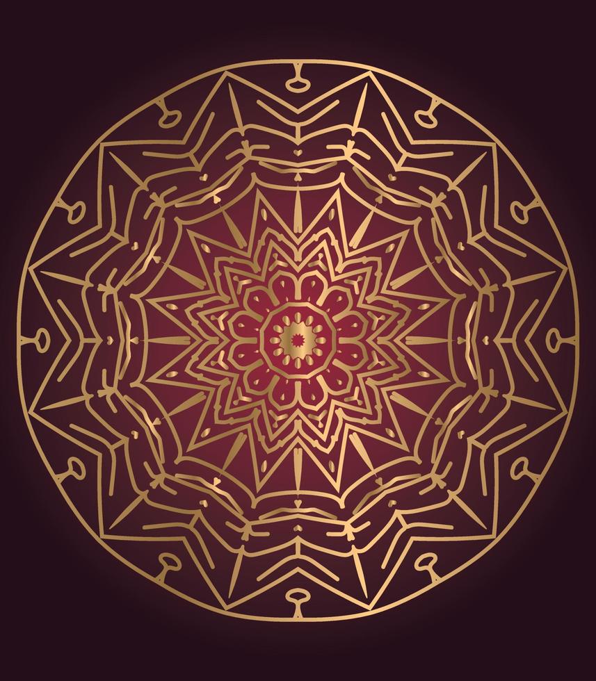 Set of mandala with floral ornament pattern,Vector mandala relaxation patterns unique design with nature style, Hand drawn pattern,Mandala template for page decoration cards, book, logos Free Vector