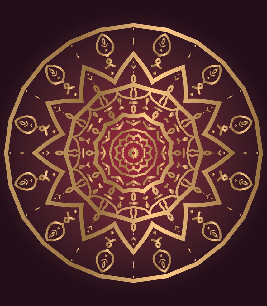 Set of mandala with floral ornament pattern,Vector mandala relaxation patterns unique design with nature style, Hand drawn pattern,Mandala template for page decoration cards, book, logos Free Vector