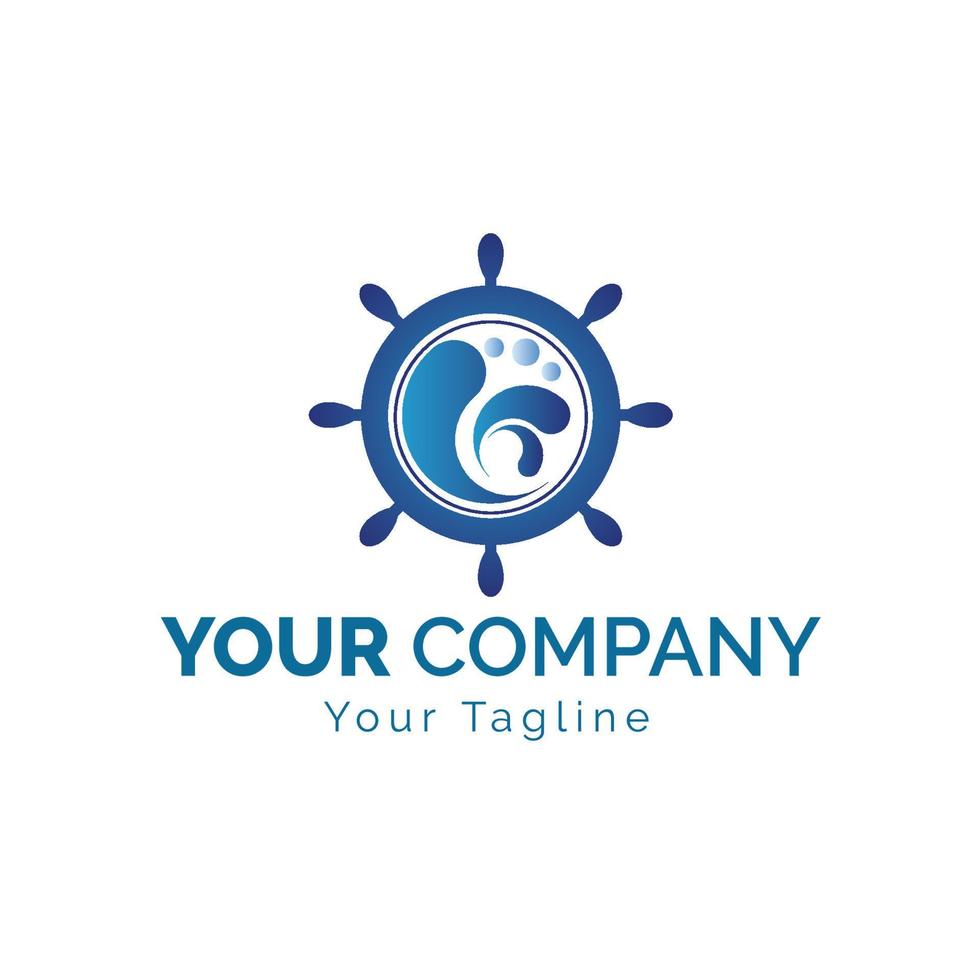 Water drop logo template vector Free Vector