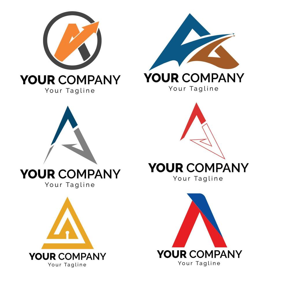 diseño de logotipo de letra mínima creativa 2. logotipo de empresa premium. vector libre