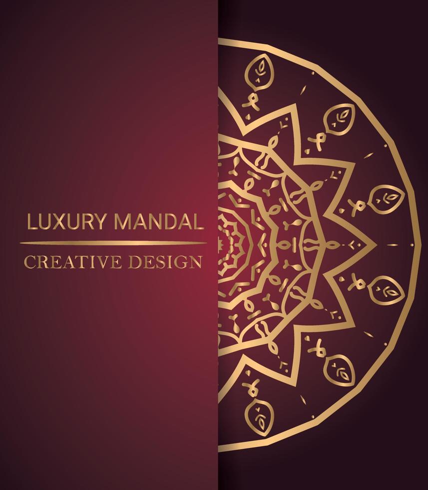 Set of mandala with floral ornament pattern,Vector mandala relaxation patterns unique design with nature style, Hand drawn pattern,Mandala template for page decoration cards, book, logos Free Vector
