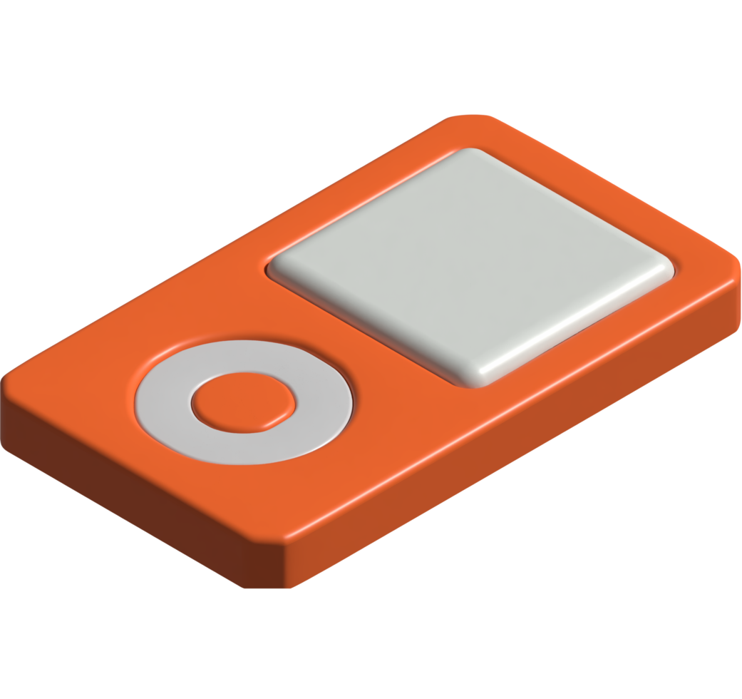 3d icon of music player png