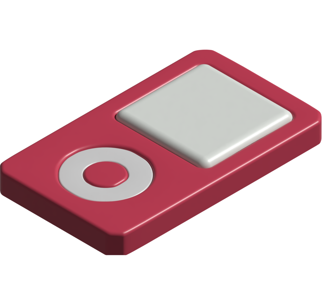 3d icon of music player png