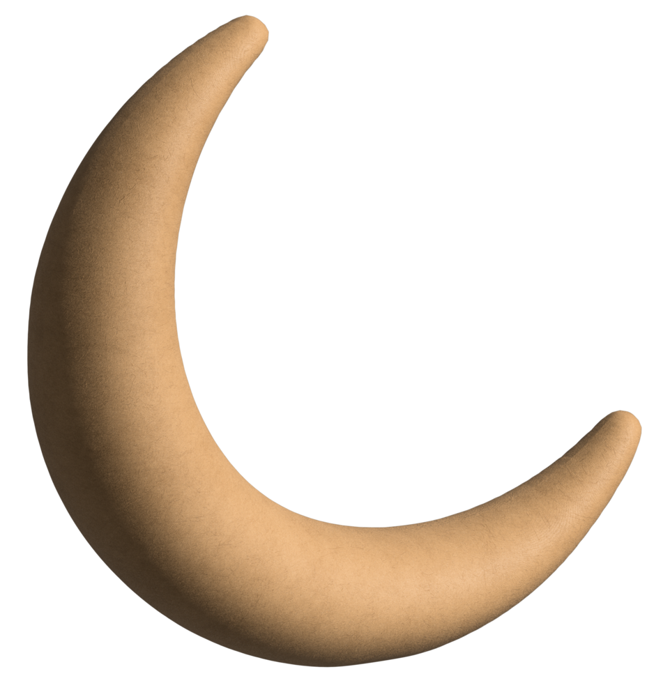 3d moon illustration icon png