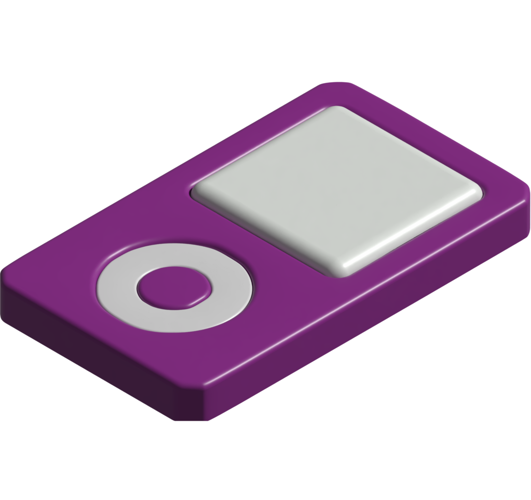 3d icon of music player png