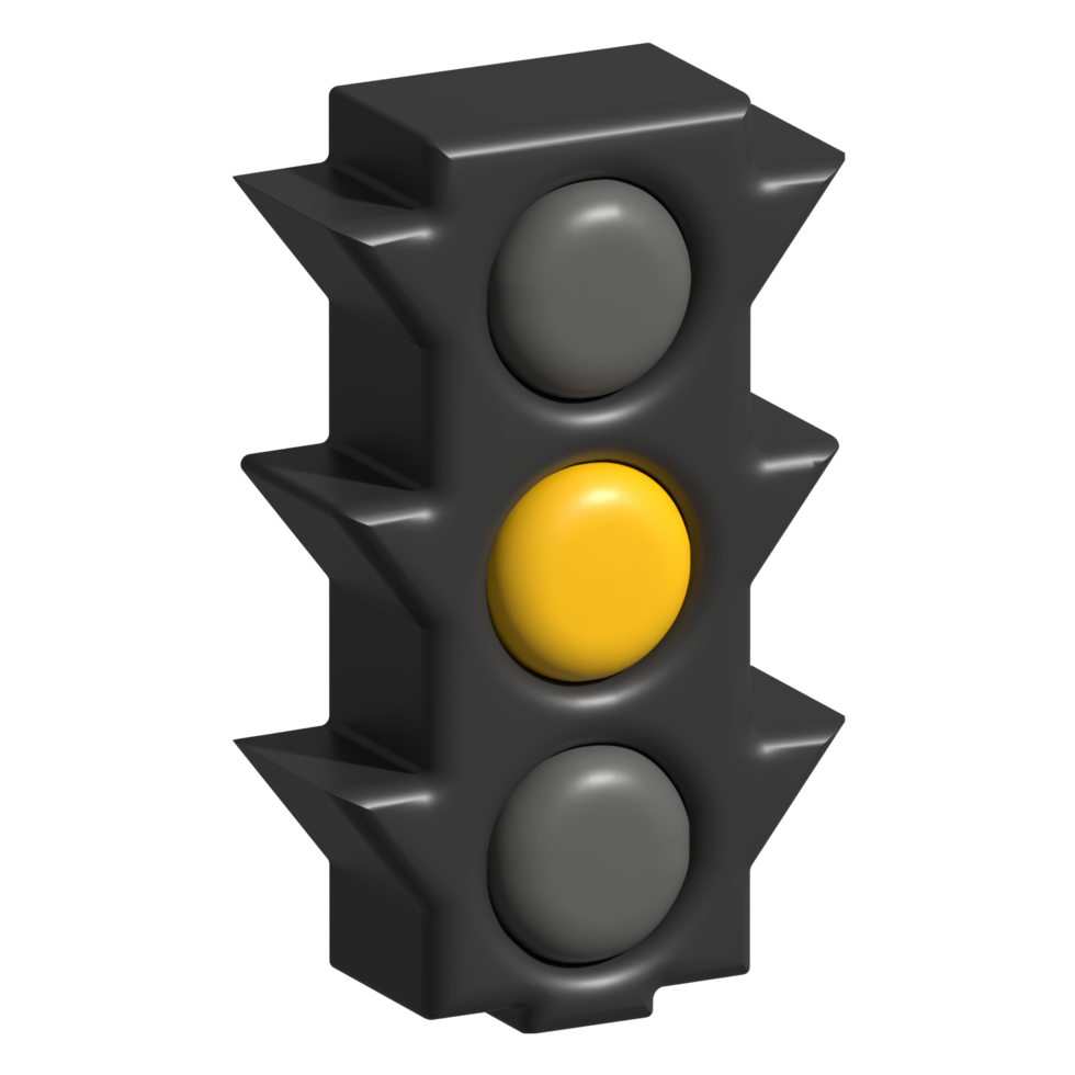 ícone 3d do semáforo png
