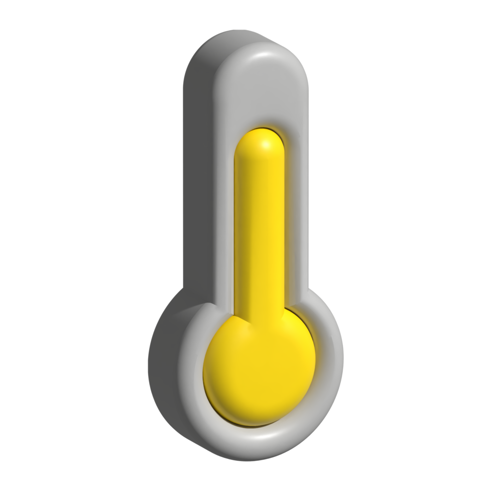 3d icoon van thermometer png