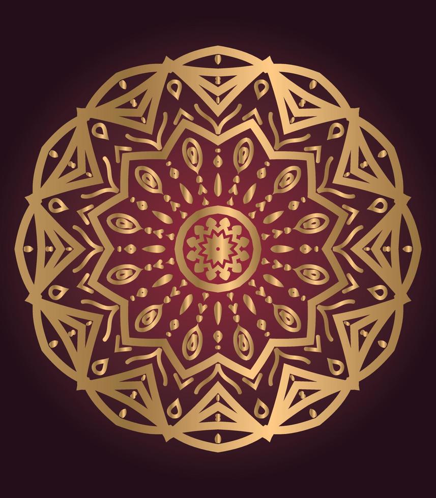Set of mandala with floral ornament pattern,Vector mandala relaxation patterns unique design with nature style, Hand drawn pattern,Mandala template for page decoration cards, book, logos Free Vector