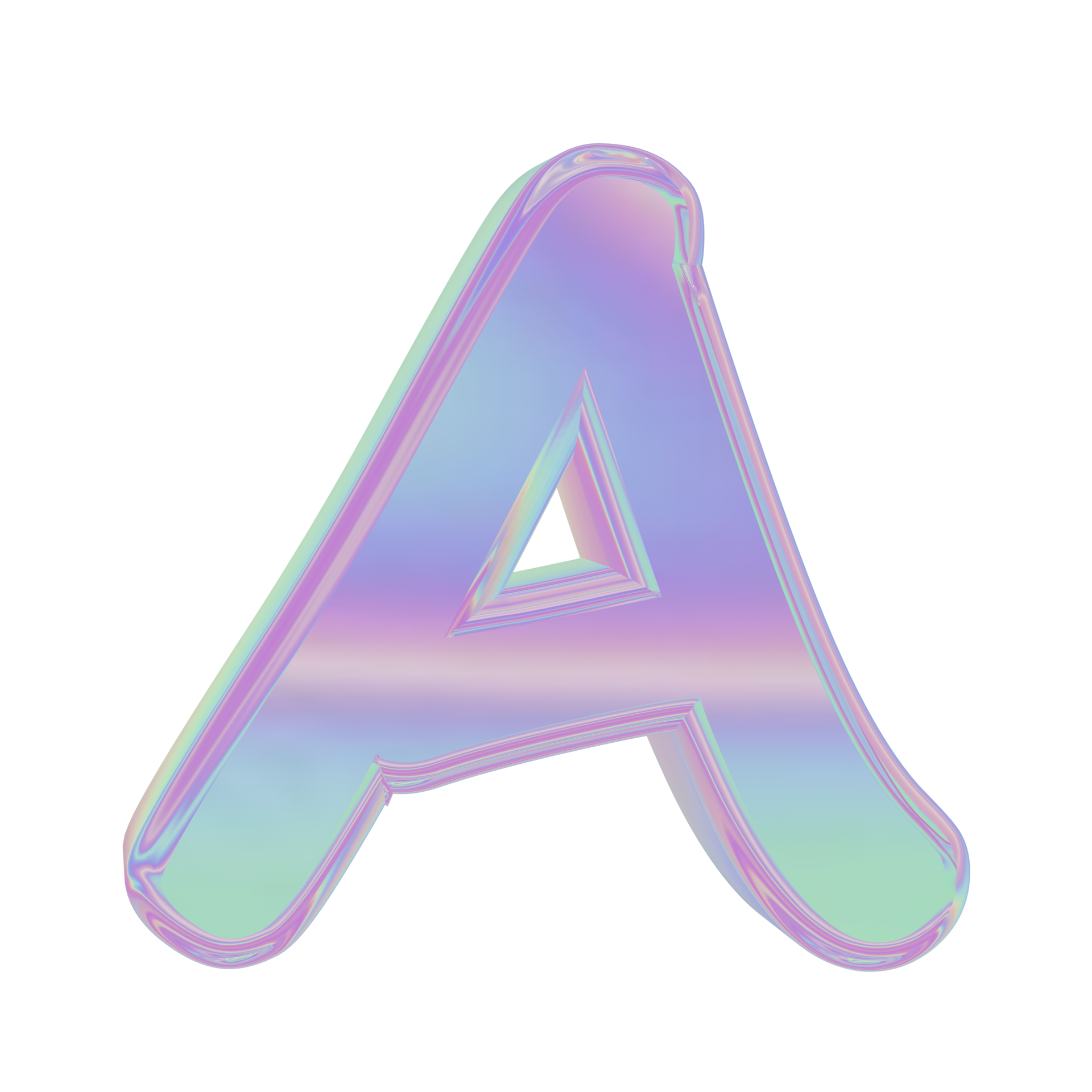 Holographic Alphabet A 18885188 PNG