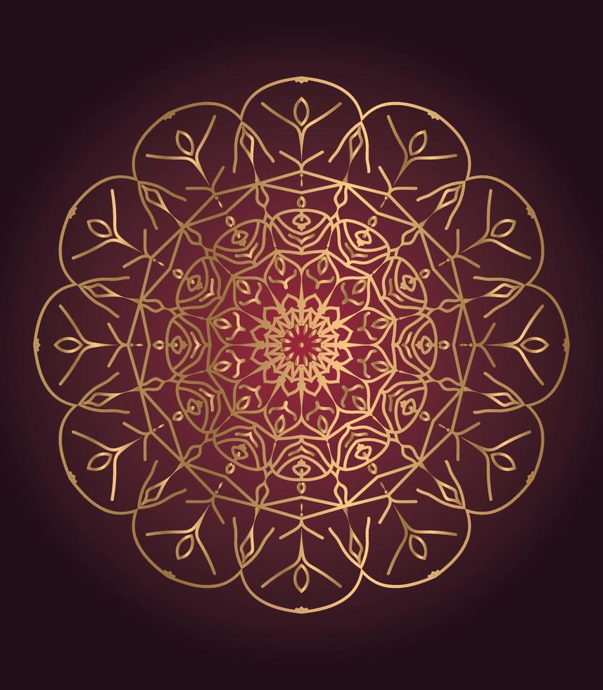 Set of mandala with floral ornament pattern,Vector mandala relaxation patterns unique design with nature style, Hand drawn pattern,Mandala template for page decoration cards, book, logos Free Vector