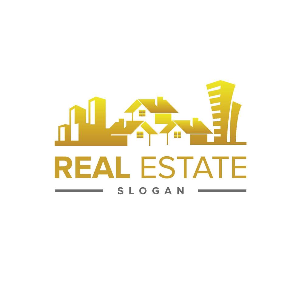 Real estate Building logo design inspiration. building logo design Free Vector