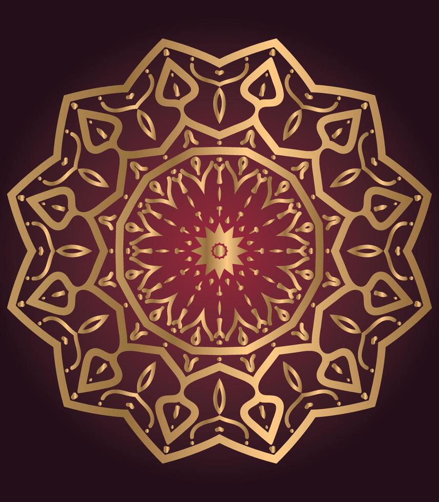 Set of mandala with floral ornament pattern,Vector mandala relaxation patterns unique design with nature style, Hand drawn pattern,Mandala template for page decoration cards, book, logos Free Vector