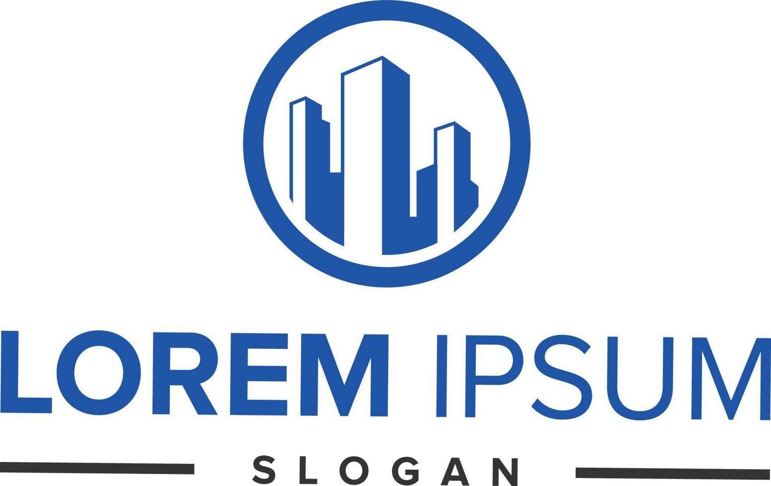 Real estate Building logo design inspiration. building logo design Free Vector