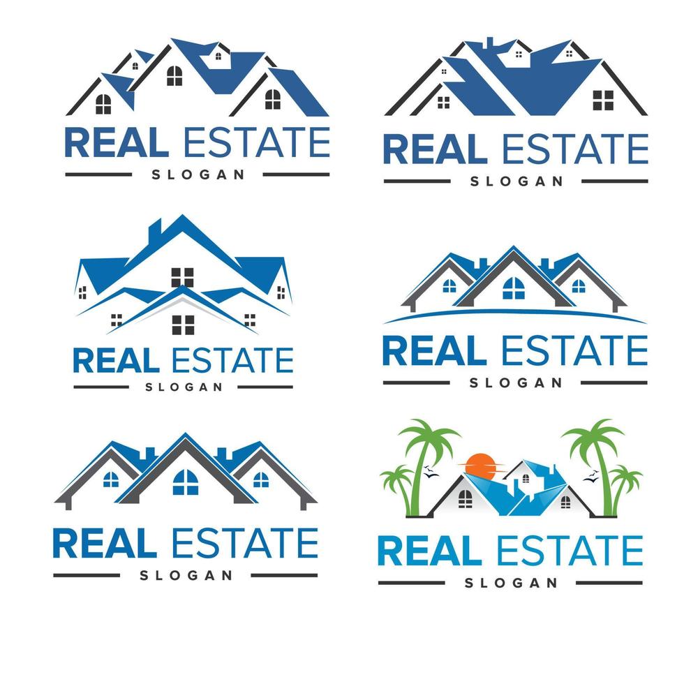 Real estate Building logo design inspiration. building logo design Free Vector