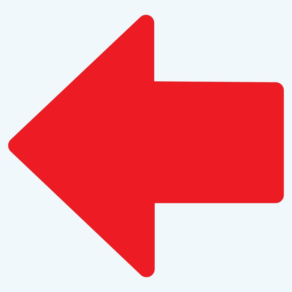 Red arrow icon vector EPS- 10