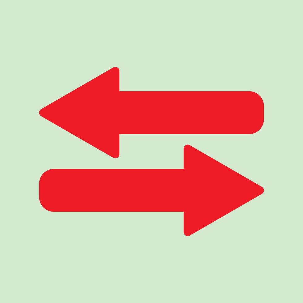Red arrow icon vector EPS- 10