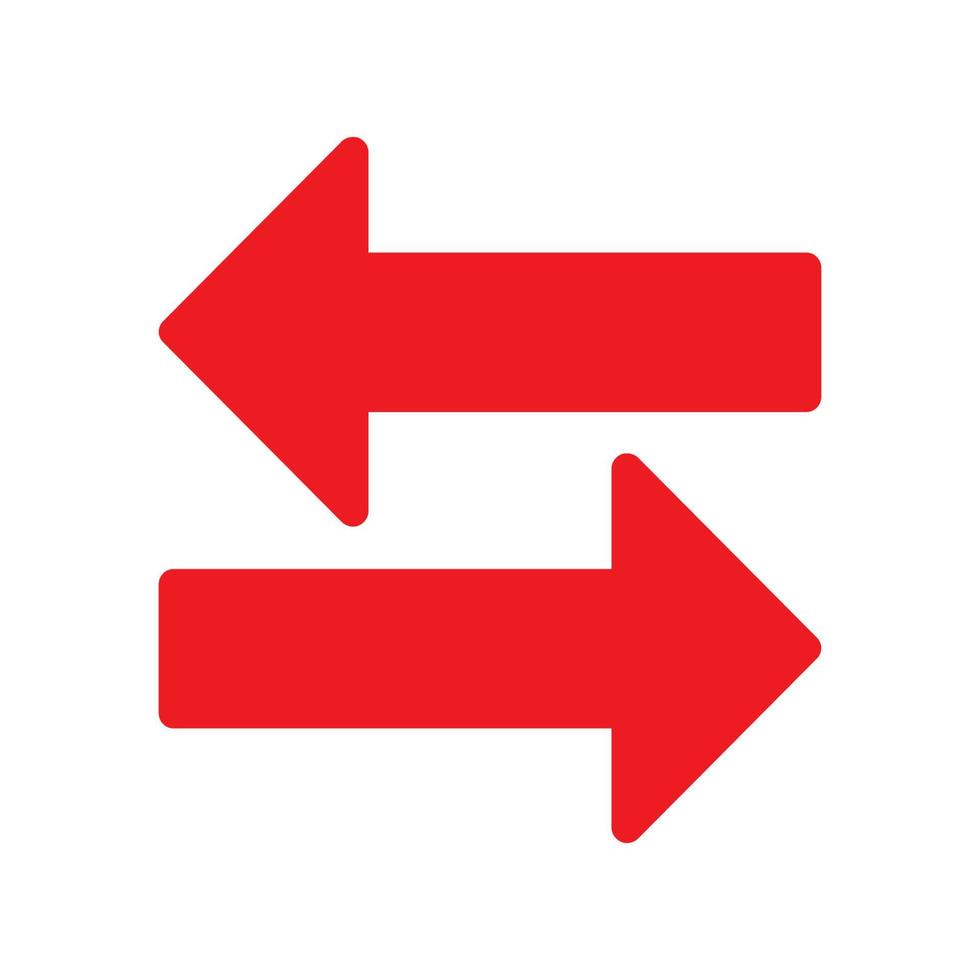 Red arrow icon vector EPS- 10