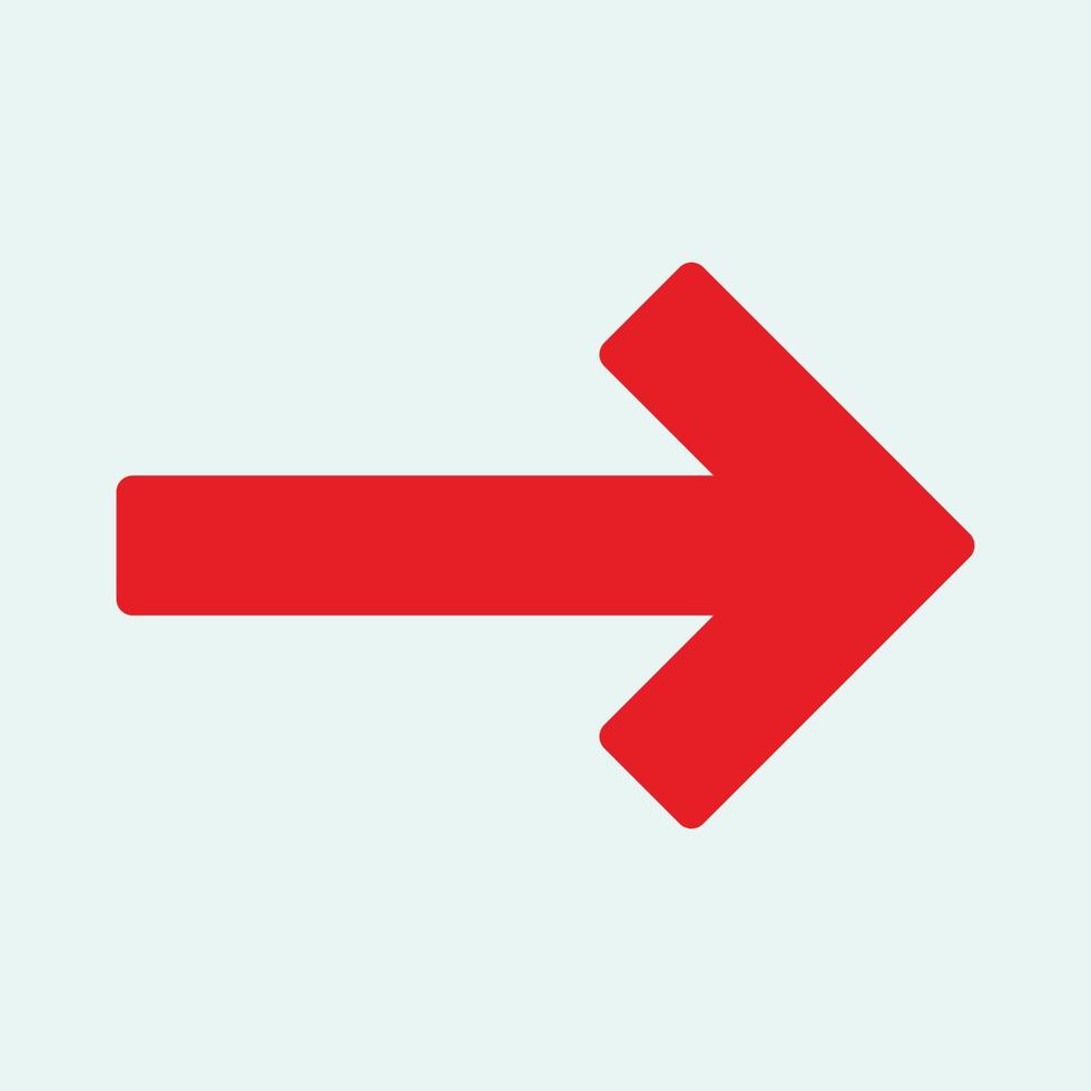 Red arrow icon vector EPS- 10