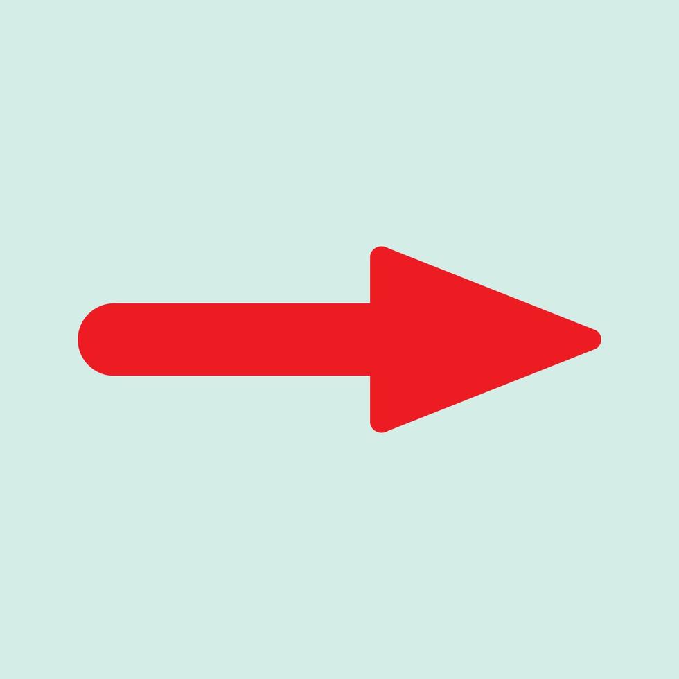 Red arrow icon vector EPS- 10
