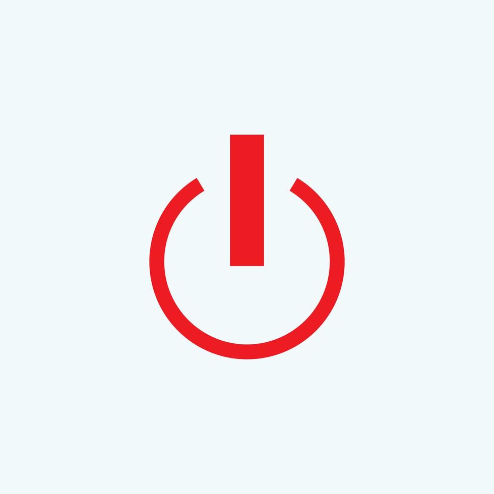 vector shut down icon EPS- 10