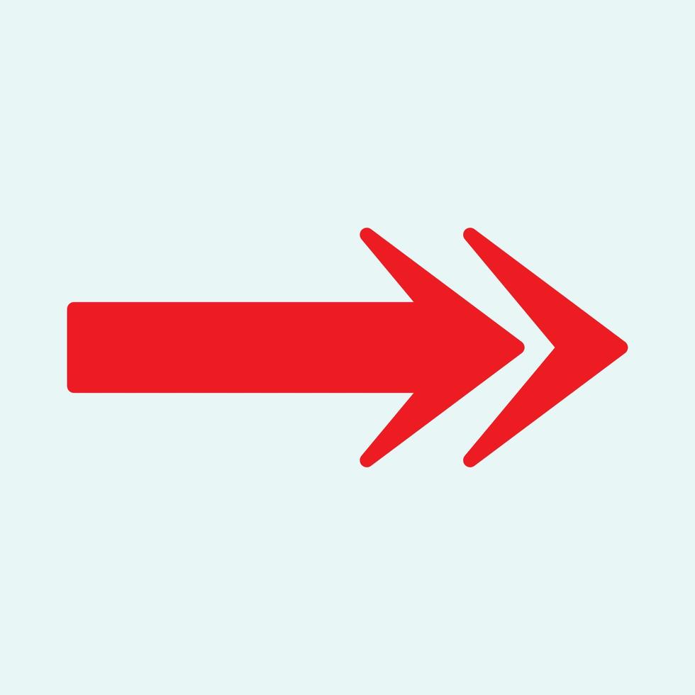 Red arrow icon vector EPS- 10