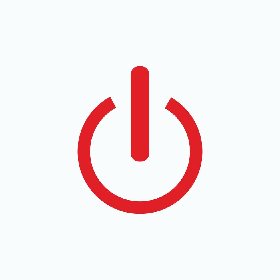 vector shut down icon EPS- 10