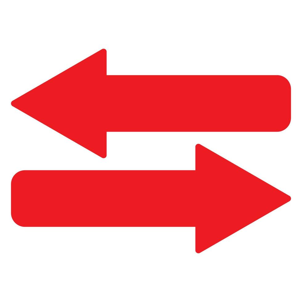 Red arrow icon vector EPS- 10