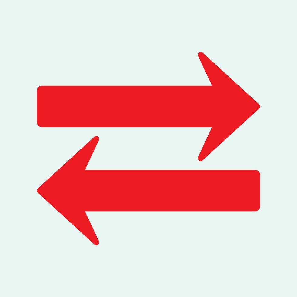 Red arrow icon vector EPS- 10