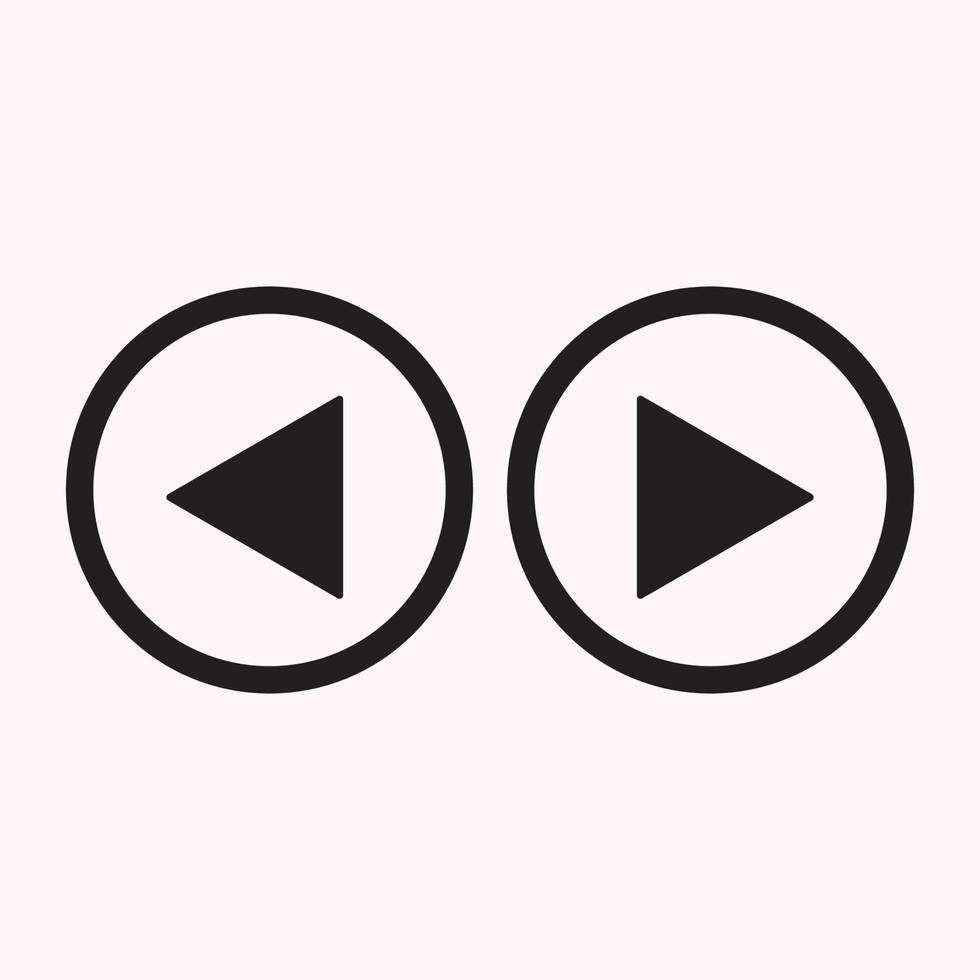 Play button icon in trendy flat style isolated on grey background. Play symbol for your web site design, logo, app, UI. Vector illustration