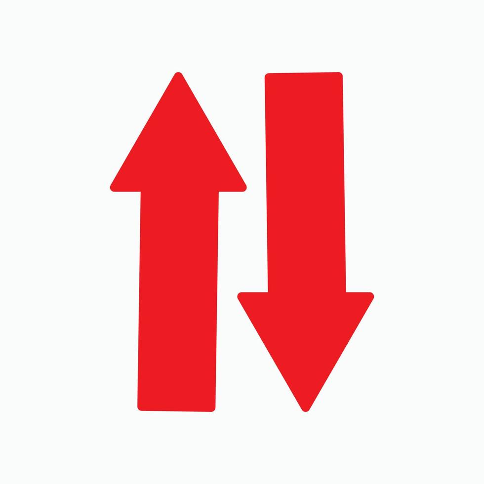 Red arrow icon vector EPS- 10