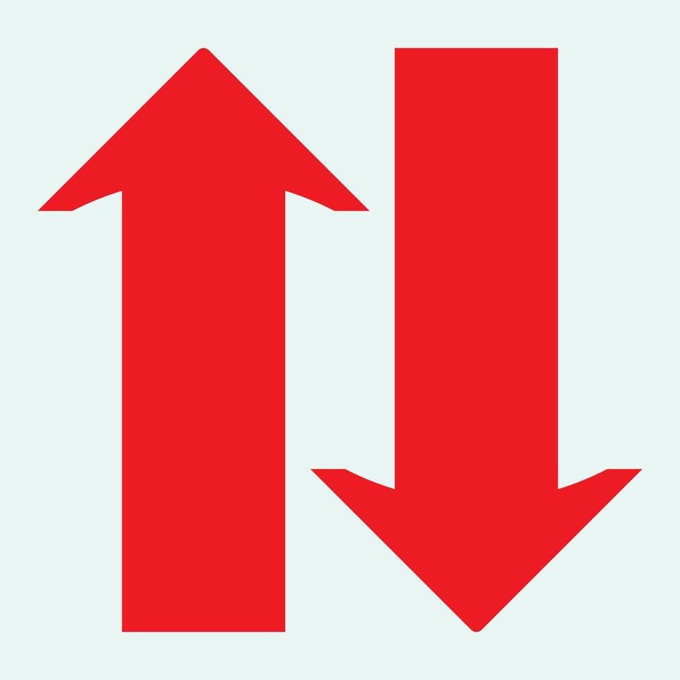 Red arrow icon vector EPS- 10