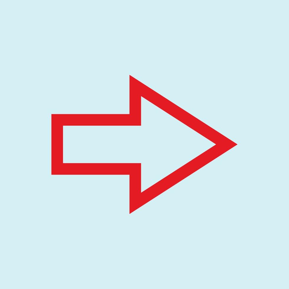 Red arrow icon vector EPS- 10