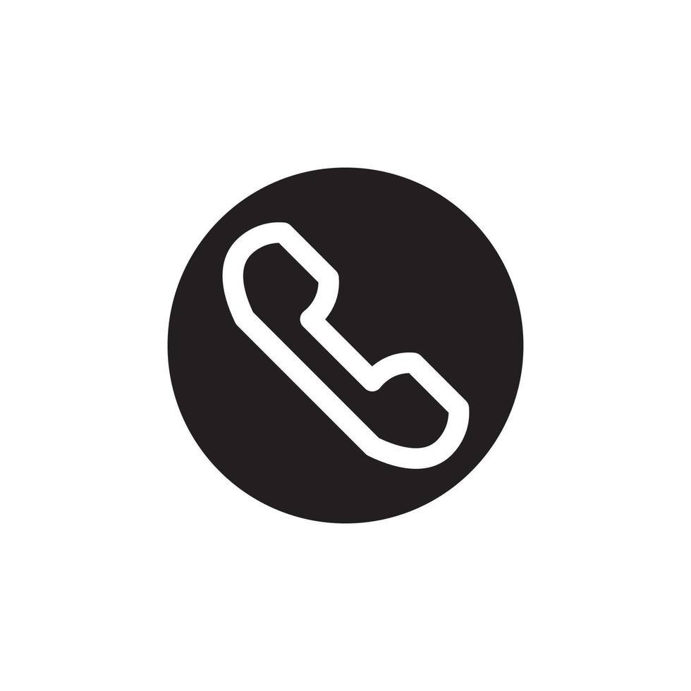 Phone icon vector. Phone glyph icon illustration - Vector