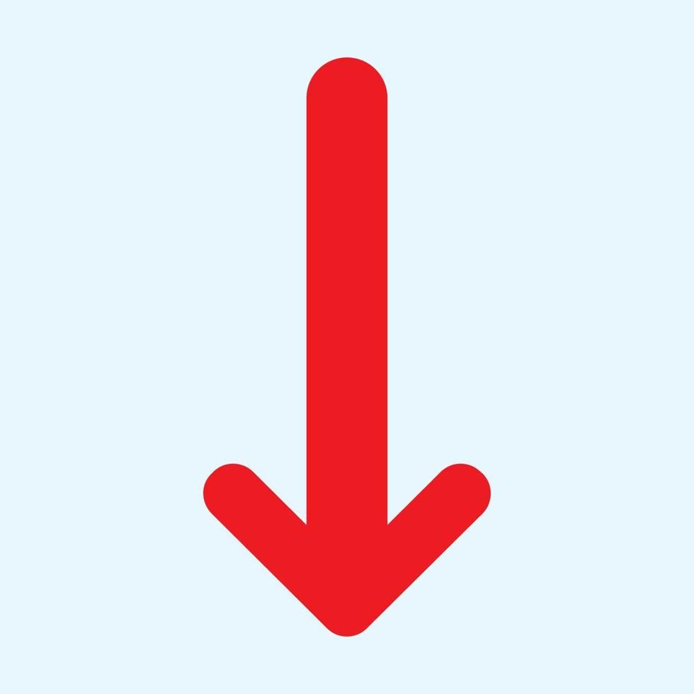 Red arrow icon vector EPS- 10