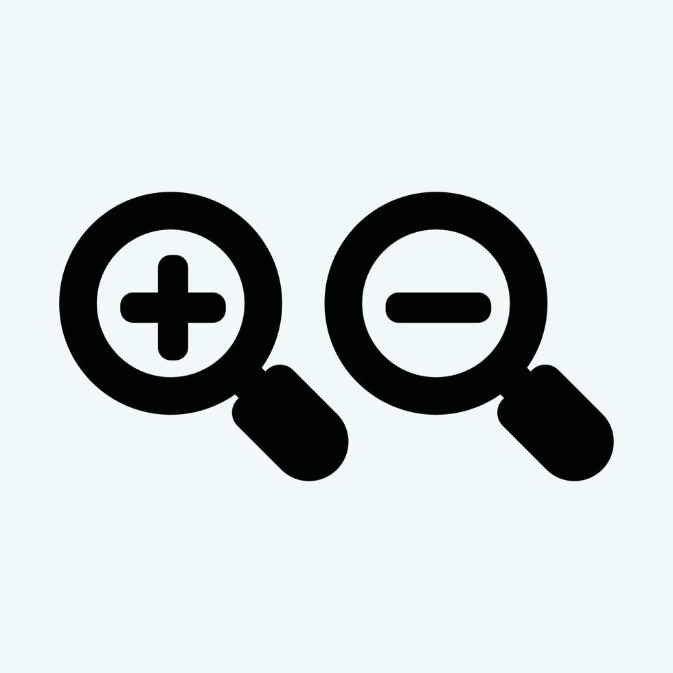search icon, flat vector graphic on isolated background. - Vector