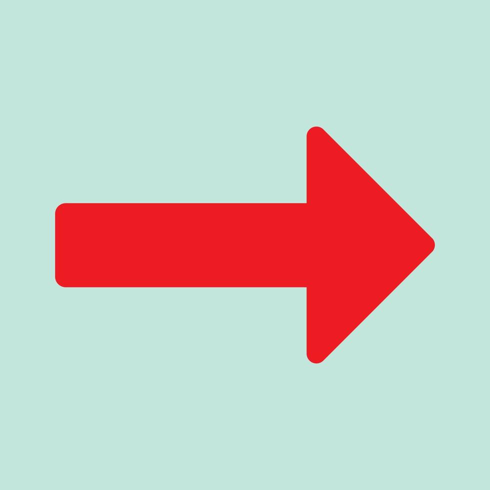 Red arrow icon vector EPS- 10