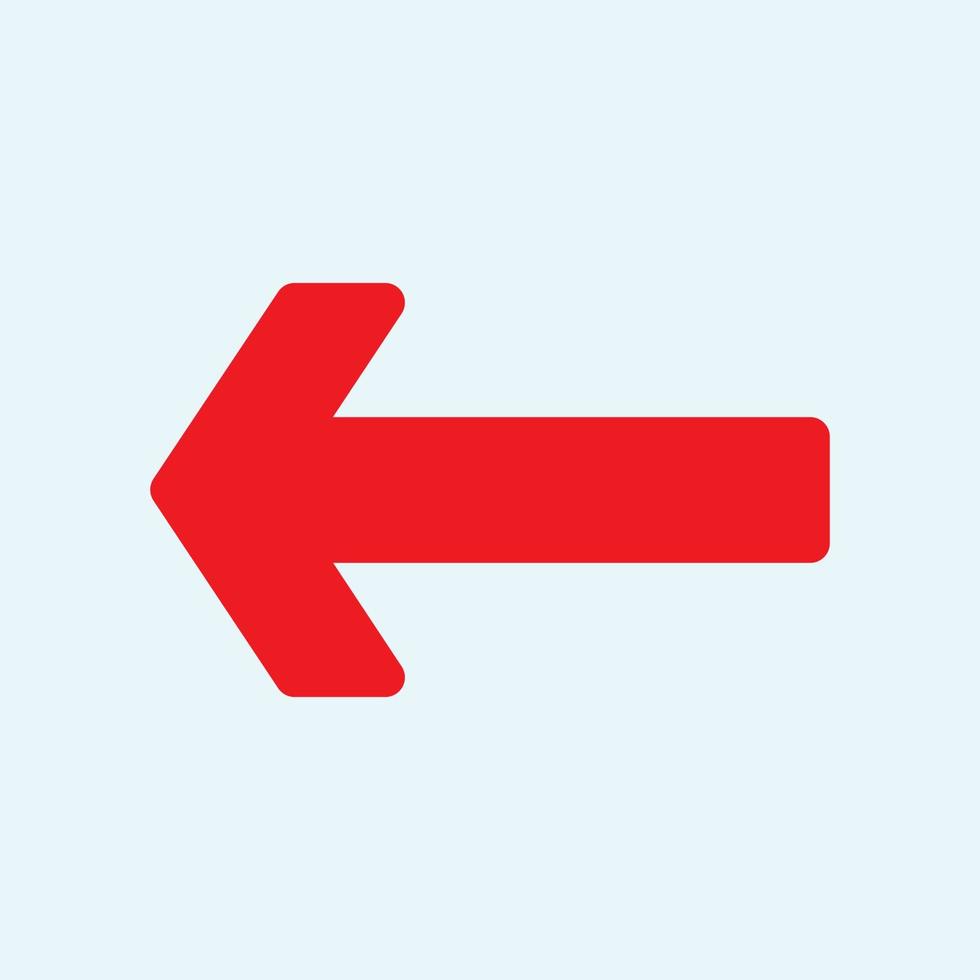 Red arrow icon vector EPS- 10
