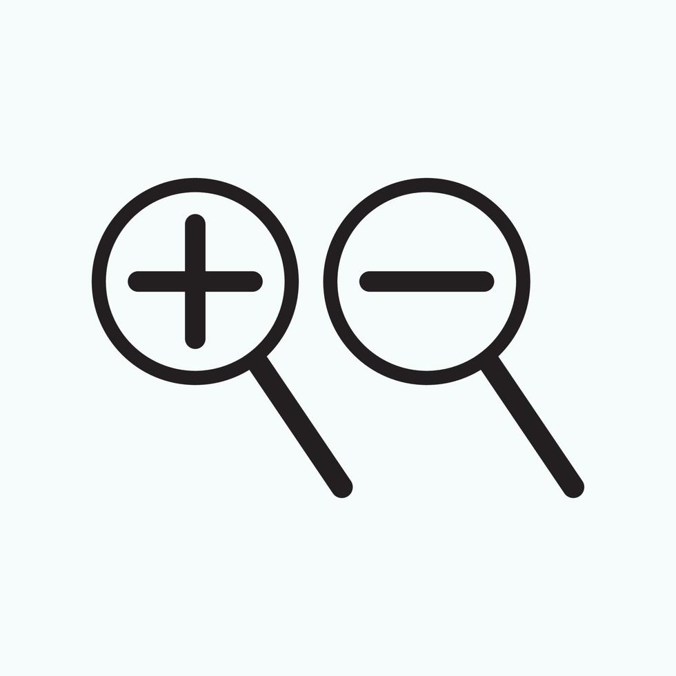 search icon, flat vector graphic on isolated background. - Vector