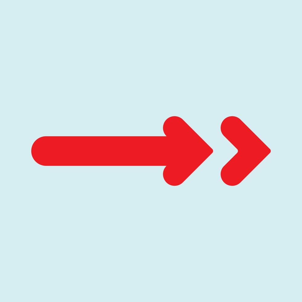 Red arrow icon vector EPS- 10