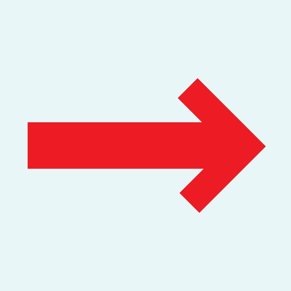 Red arrow icon vector EPS- 10