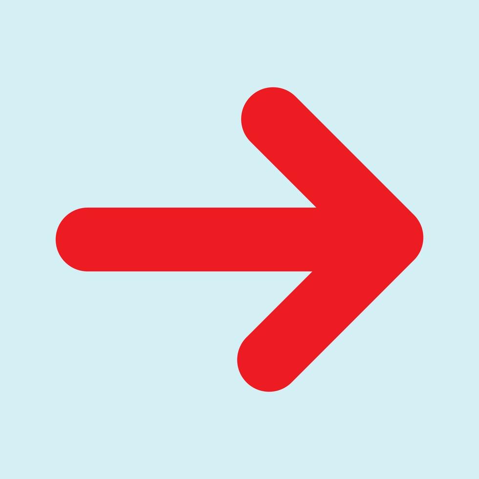 Red arrow icon vector EPS- 10