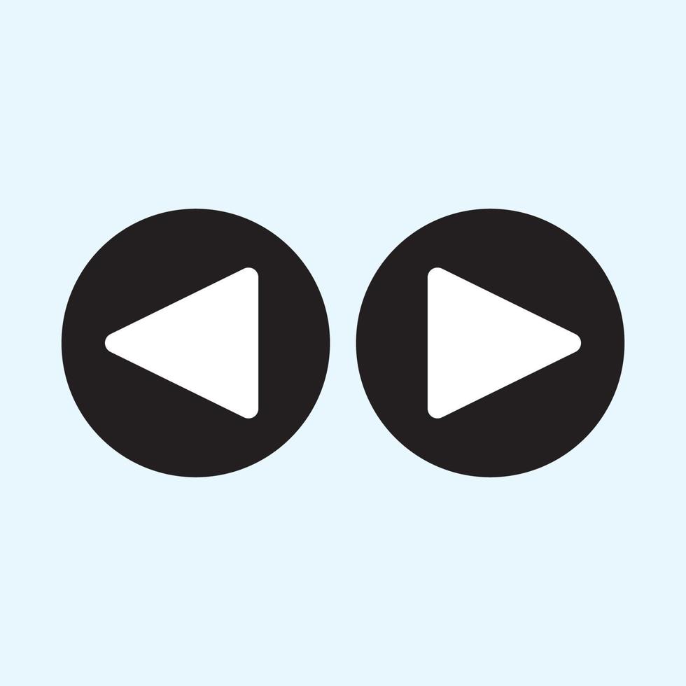 Play button icon in trendy flat style isolated on grey background. Play symbol for your web site design, logo, app, UI. Vector illustration