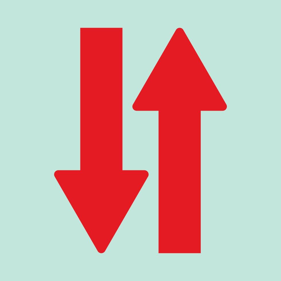 Red arrow icon vector EPS- 10