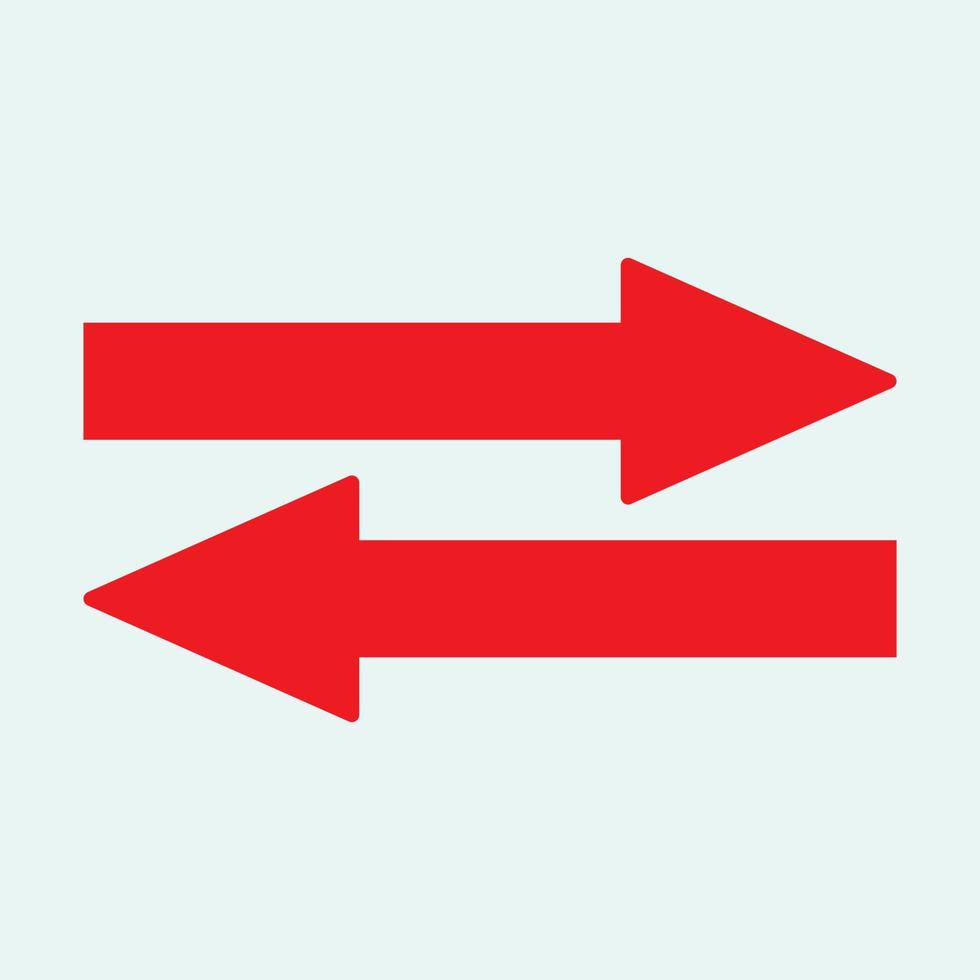 Red arrow icon vector EPS- 10