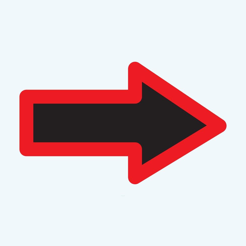 Red arrow icon vector EPS- 10