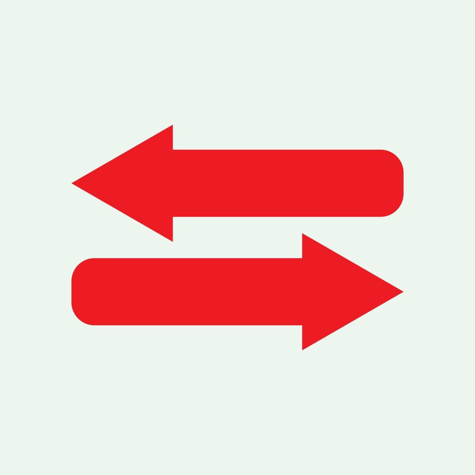 Red arrow icon vector EPS- 10
